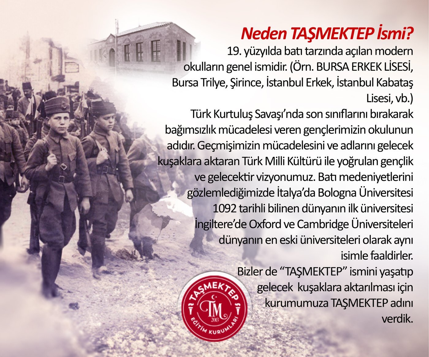 Neden Taşmektep İsmi?